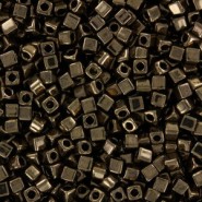 Miyuki square - cubes 1.8mm Beads - Metallic dark bronze SB18-457